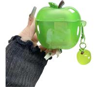 Cute Fruit Shaped Case for Airpods 4,Cute Funny Creative 3D Fruit Pattern Design for Boys Girls,for Air pod 4th Gen Earphone Protective Cover with Pendant (green for airpods pro)