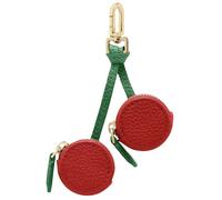 Cute Fruit Shaped Keychain Wallet & Coin Purse Mini Leather Coin Pouch Change Purse for Backpack Decoration Keys Cash Cards