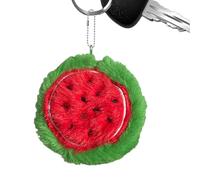 Cute Fruit Wallet - Mini Bag Purse Key Chain Small Storage Bag Women's Round Shape Coin Purse Fruits Shape Soft Fabric Compact Pouch Portable Wallet for Travel Shopping, Red (watermelon), see