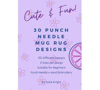Cute & Fun Mug Rug Patterns & Templates for Punch Needle and Embroidery