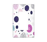 Cute Fun Polka Dots Switch Cover Wall Plate 1 Gang Single Rocker, Abstract Morden Circle Electrical Faceplate for Bedroom Bathroom Decor, Geometric Groovy Standard Size Switchplate
