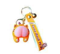 Cute Funny Animal Butt Keychain, Car Keychain Pendant, Bag Decoration, Suitable for making small gifts for friends and relatives (Tiger)