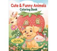 Cute & Funny Animals Coloring Book for Kids: Magical Fairy-Tale Homes and Adorable Animals at Work, Easy Coloring Pages for Ages 5-10