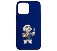 Cute Funny Bolognese Dog Mug Coffee Italy Flag Case for iPhone 13 Pro Max