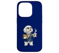 Cute Funny Bolognese Dog Mug Coffee Italy Flag Case for iPhone 14 Pro