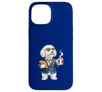 Cute Funny Bolognese Dog Mug Coffee Italy Flag Case for iPhone 15