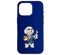 Cute Funny Bolognese Dog Mug Coffee Italy Flag Case for iPhone 16 Pro