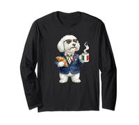 Cute Funny Bolognese Dog Mug Coffee Italy Flag Long Sleeve T-Shirt