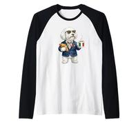 Cute Funny Bolognese Dog Mug Coffee Italy Flag Raglan Baseball Tee