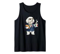 Cute Funny Bolognese Dog Mug Coffee Italy Flag Tank Top