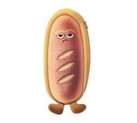 Cute Funny Bread Pencil Case,Large Pen Pouch, Soft Stationery Bag | Premium flannel 3D bread pencil case Fits schoolbags, adds charm to desks B