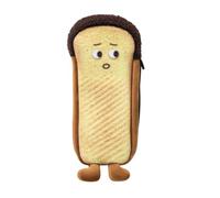 Cute Funny Bread Pencil Case,Large Pen Pouch, Soft Stationery Bag | Premium flannel 3D bread pencil case Fits schoolbags, adds charm to desks C