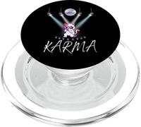 Cute Funny Cat Lover Music Concert Disco Singing Cat Karma PopSockets PopGrip for MagSafe