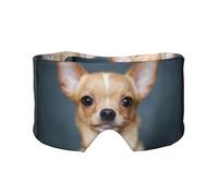 Cute Funny Chihuahua Dog, Full Eye Covers Light Blocking Eye Mask Sleep Eye and Ear Muffs