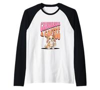 Cute Funny Chihuahua Puppy Dog Mug Coffee in The Morning Raglan Baseball Tee
