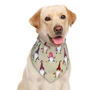 Cute Funny Christmas Gnome Gnomes Casual Funny Funky Dog Bandana Scarf Triangle Bibs Pet Accessories Cat Kerchief