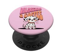 Cute Funny Dalmatian Puppy Dog Mug Coffee in the Morning PopSockets Adhesive PopGrip