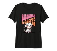 Cute Funny Dalmatian Puppy Dog Mug Coffee in The Morning Premium T-Shirt