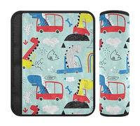 Cute Funny Dinosaur Strap Covers Belt Pad Cushion for Babys Soft Seat Strap Shoulder Pads for Adults 2 Pack 10 * 7.7in