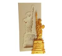 Cute Funny DIY 3D Statue of Liberty Silicone Mold Making Ice Blocks Candy Fondant Chocolates Soaps Cakes Mousse Jelly Candles
