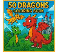 Cute & Funny Dragons Coloring Book: 50 Adorable and Fun Dragon Designs for Stress Relief, Relaxation & Creativity | Dragones para colorear: A ... Pencils (Coloring Magic by Editorial Nathy)