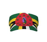 Cute Funny Flag Hat Women Men Adjustable Flag Sport Sun Visor Hat Summer Fashion Sun Cap Beach Flag Hat, Dominica _Flag, One size