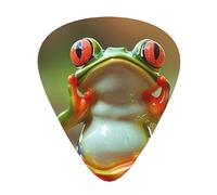 Cute Funny Frog Doing Yoga - Guitar Picks-12 Pack Includes Thin, Medium & Heavy Gauges, Best Gift for Guitar Lovers