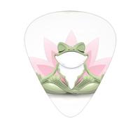 Cute Funny Frog Doing Yoga Guitar Plectrums 12 Pieces For Ukulele Bass Instrument Accessories
