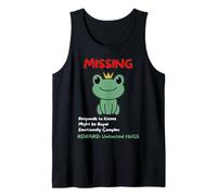 Cute Funny Frog Prince Missing Poster Tank Top