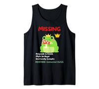 Cute Funny Frog Prince Missing Poster Tank Top