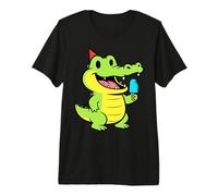 Cute Funny Gator Alligator Crocodile Reptile Lover Men Women Premium T-Shirt