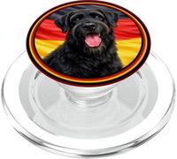 Cute Funny Giant Schnauzer Dog Puppy Germany Flag PopSockets PopGrip for MagSafe