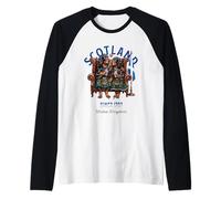 Cute Funny Gordon Setter Dog Couple Whiskey Love Scotland Raglan Baseball Tee