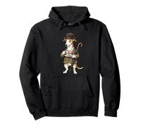 Cute Funny Greyhound Dog Mug Coffee England Flag Pullover Hoodie