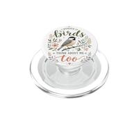 Cute Funny I Wonder If Birds Think About Me Too Teachers PopSockets PopGrip for MagSafe