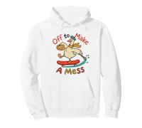 Cute Funny Off to Make A Mess Painting Goose Artists Graphic Pullover Hoodie