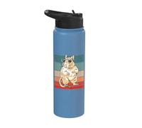 Cute Funny Pet Mouse Rat Wearing Sunglasses Fancy Rats Stainless Steel Insulated Water Bottle