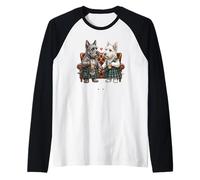 Cute Funny Scotch Terrier Dogs Whiskey Love Scotland Raglan Baseball Tee