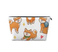 Cute Funny Shiba Inu, Toiletry Pouch Makeup Bag Cosmetic Bag Portable Travel Toiletry Bag