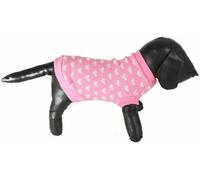 Cute Funny SMALL DOG ONLY Doggy Puppy Kitten Outfit Warm Walking Christmas Winter Girl Boy T-Shirt Knitted Wooly Jumper Coat Clothes Hoodies Ideas Pullover Sweater Apparel Pink Hearts (X-Large)