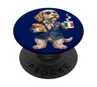 Cute Funny Spinone Italiano Dog Mug Coffee Italy Flag PopSockets Adhesive PopGrip