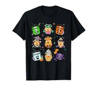 Cute Funny Spooky Chicken Nuggets Monsters Pumpkin Halloween T-Shirt