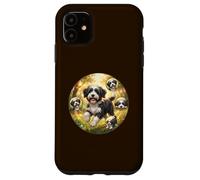 Cute Funny Tibet Terrier Dog Playing in Nature Case for iPhone 11