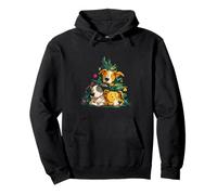 Cute Funny Xmas Dogs In Christmas Tree Scene Pullover Hoodie