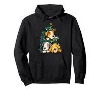 Cute Funny Xmas Dogs In Christmas Tree Scene Pullover Hoodie