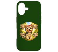 Cute Funny Yorkshire Terrier Dog Playing in Nature Case for iPhone 17