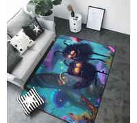 Cute Fuzzy Fantasy Creatures Area Rug for Living Room Decor - Anti Slip Washable Throw Rug, 80x58 inches Indoor Carpet for Bedroom Living Room Decor