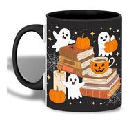 Cute G-Host and Pumpkins Halloween Coffee Mug Luxury Mug Cute Tea Cup for Hot Chocolate Cappuccino Beverages 330Ml