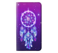 Cute Galaxy Dream Catcher PU Leather Flip Case Cover For Samsung Galaxy A21s