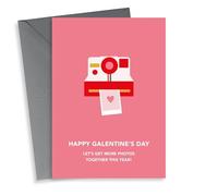 Cute Galentine's Day Card - Let's Get More Photos Together This Year